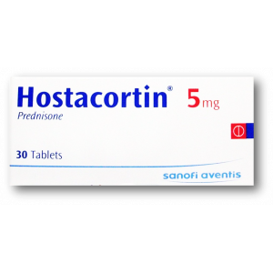 HOSTACORTIN 5 MG ( PREDNISONE ) 30 TABLETS